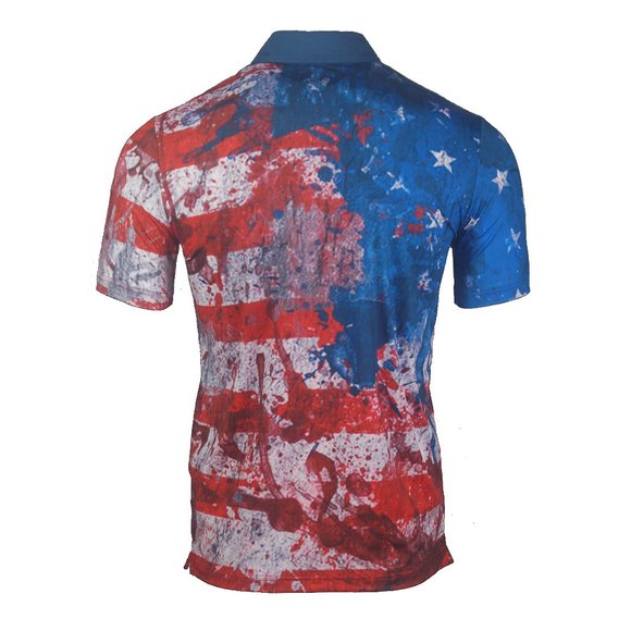 Scorpion21 Freedom Red, White, & Blue Golf Polo - Picture 2 of 4